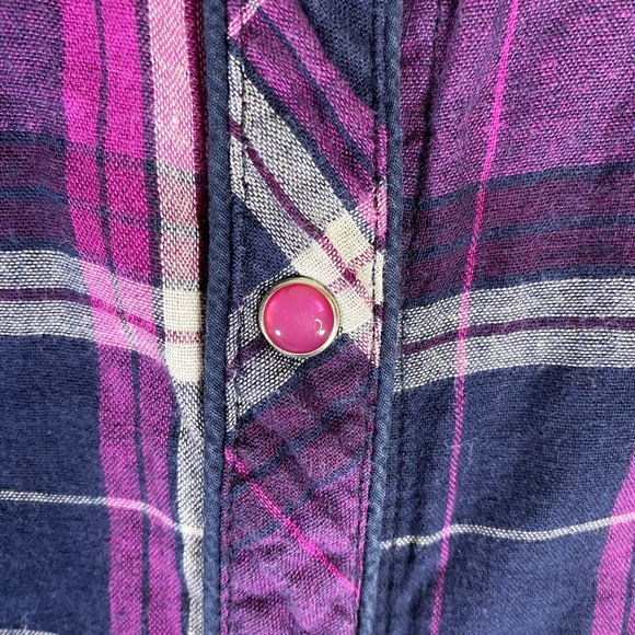 Bit & Bridle Pearl Snap Shirt Jacket Shacket - Picture 13 of 14